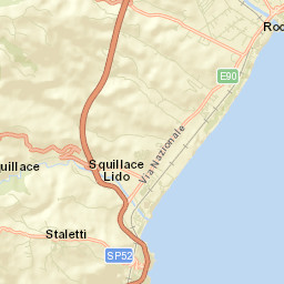 Squillace Lido Street Map