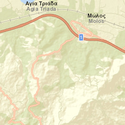 Mólos Street Map