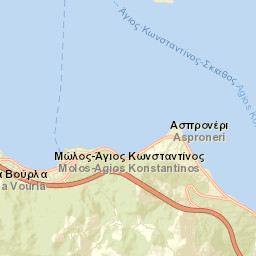 Kaména Voúrla Street Map