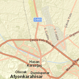 Afyonkarahisar Street Map