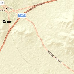 Yunak Street Map