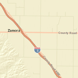 Zamora California Street Map