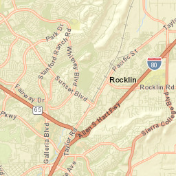 Rocklin California Street Map