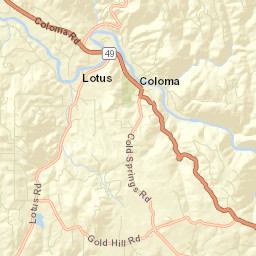 1283 Gold Rush Ln Placerville CA Street Map