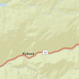 Kyburz California Street Map