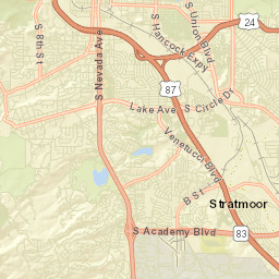 1 Lake Avenue, Colorado Springs, CO 80906 Street Map