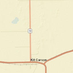 Kit Carson Colorado Street Map