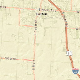 Belton Street Map
