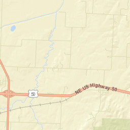 Northeast State Highway Hh, Warrensburg Street Map