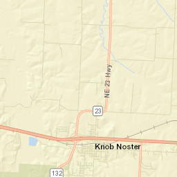 Knob Noster Street Map