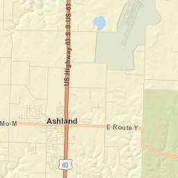 Ashland Street Map