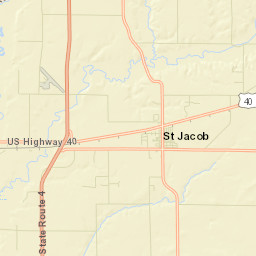 Saint Jacob Street Map