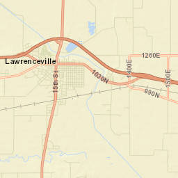Lawrenceville Street Map