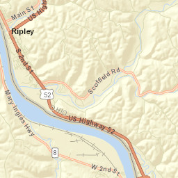 Ripley Ohio Street Map