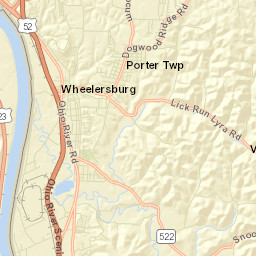 Wheelersburg Ohio Street Map
