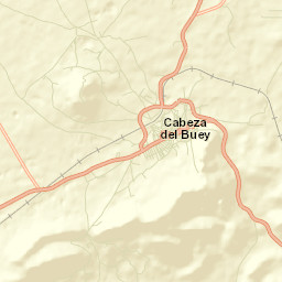 Cabeza del Buey Street Map