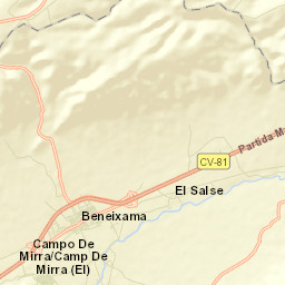 Beneixama Street Map