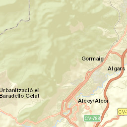Alcoy Street Map