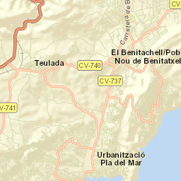 Moraira Street Map