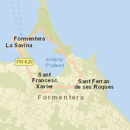 Sant Francesc de Formentera Street Map