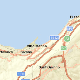 Provincia di Vibo-Valentia Street Map