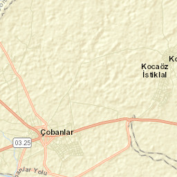 Çobanlar İlçesi Street Map