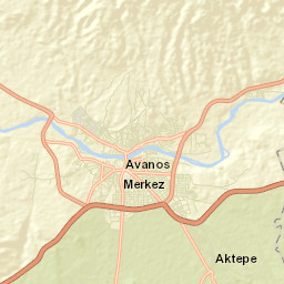 Avanos Street Map