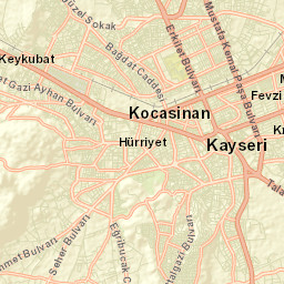 Kayseri Street Map