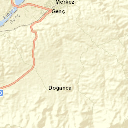 Genç Street Map