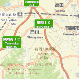 Tsuruoka Street Map