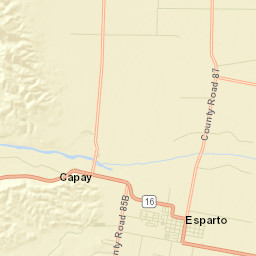 Esparto California Street Map