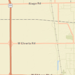 Riego California Street Map