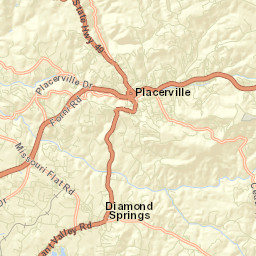 Placerville California Street Map