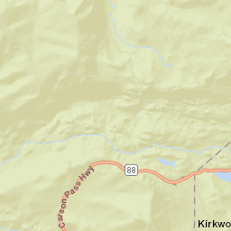 Kirkwood California Street Map