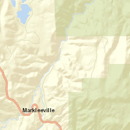 Markleeville California Street Map