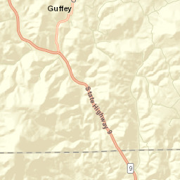 Guffey Colorado Street Map