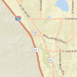 8717-8739 North Santa Fe Avenue, Fountain Street Map