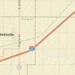 Wellsville Street Map