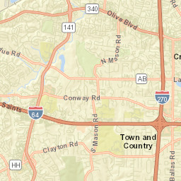 12316 Olive Blvd Creve Coeur MO Street Map