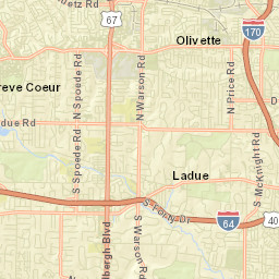 Ladue Street Map