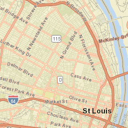 106 S Tucker Blvd St Louis MO Street Map