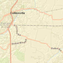 Collinsville Street Map