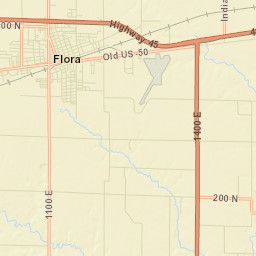 Flora Street Map