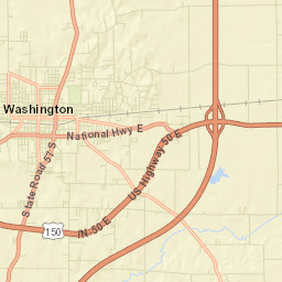 1901-1913 North 100 West, Washington, IN Street Map
