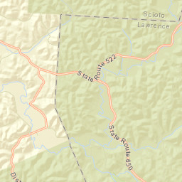 Powellsville Ohio Street Map