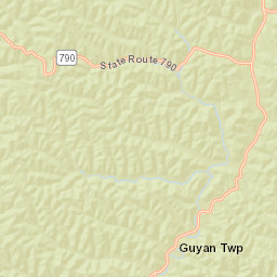 Mercerville Ohio Street Map