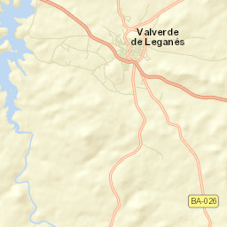 Valverde de Leganés Street Map