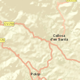 Polop Street Map