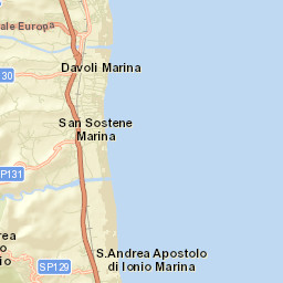 Marina di Davoli Street Map