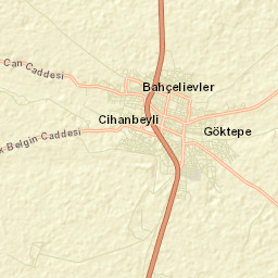 Cihanbeyli Street Map